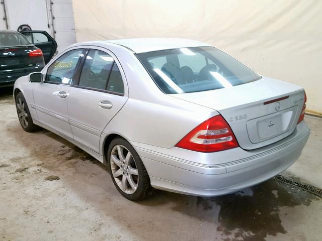 WDBRF40J64A567253 - 2004 MERCEDES-BENZ C 230K SPO SILVER photo 3