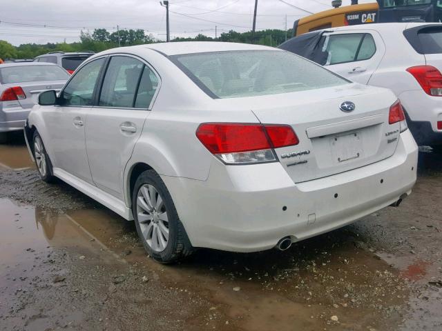 4S3BMEL67A2233986 - 2010 SUBARU LEGACY 3.6 WHITE photo 3