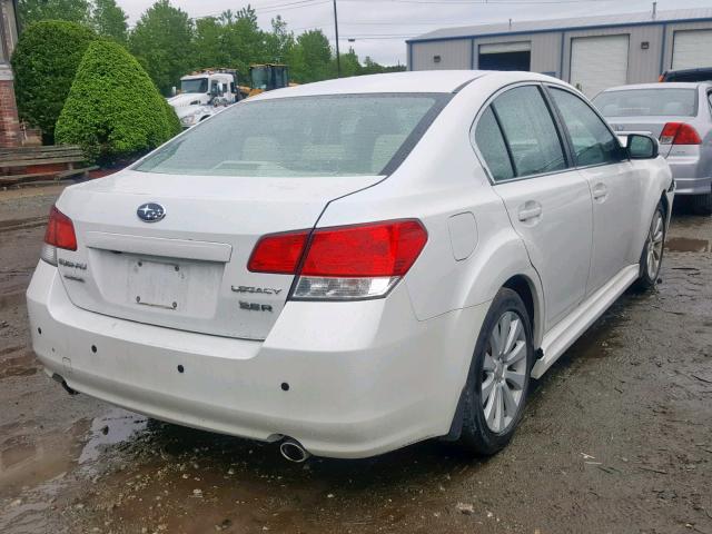 4S3BMEL67A2233986 - 2010 SUBARU LEGACY 3.6 WHITE photo 4