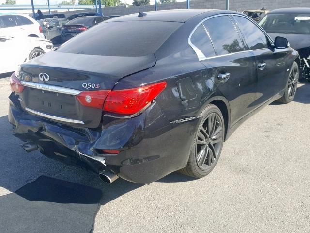 JN1BV7AR4EM704298 - 2014 INFINITI Q50 BASE BLACK photo 4