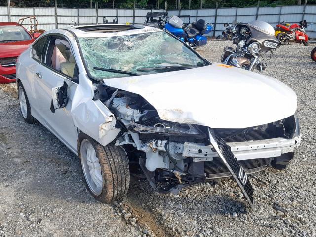 1HGCT2B89EA008877 - 2014 HONDA ACCORD EXL WHITE photo 1