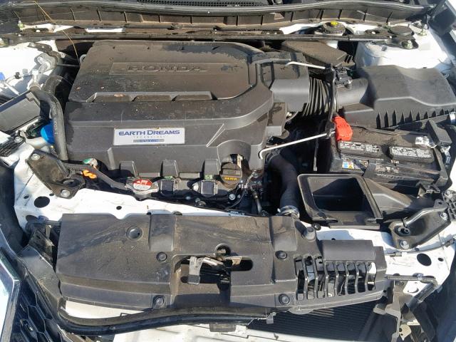 1HGCT2B89EA008877 - 2014 HONDA ACCORD EXL WHITE photo 7