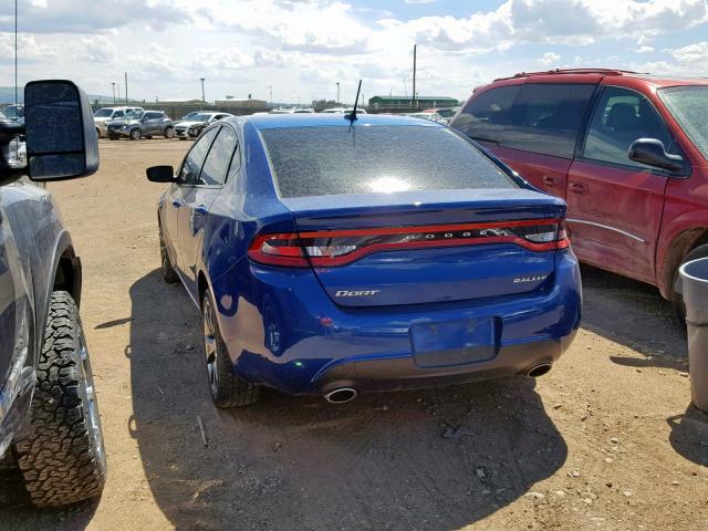 1C3CDFBA3DD341972 - 2013 DODGE DART SXT BLUE photo 3