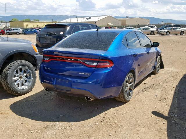 1C3CDFBA3DD341972 - 2013 DODGE DART SXT BLUE photo 4