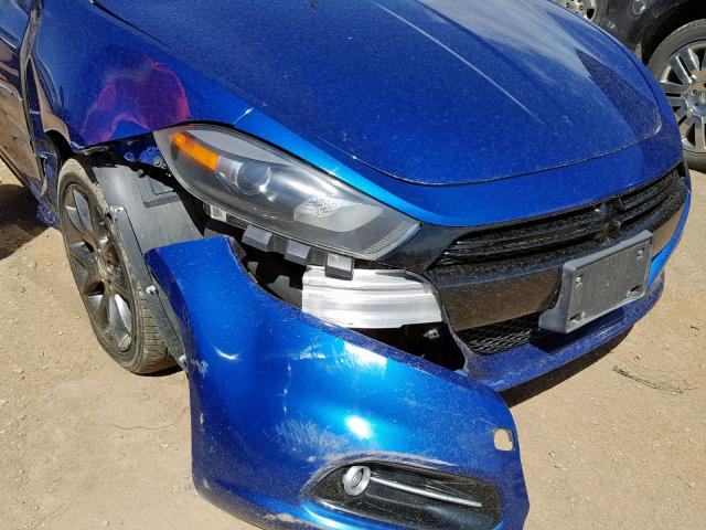 1C3CDFBA3DD341972 - 2013 DODGE DART SXT BLUE photo 9