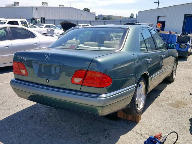 WDBJF72F2VA158255 - 1997 MERCEDES-BENZ E 420 GREEN photo 4