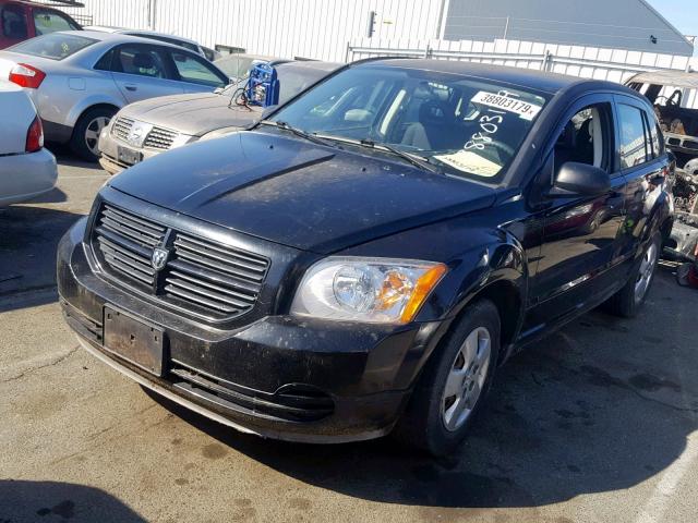 1B3HB28B28D797954 - 2008 DODGE CALIBER BLACK photo 2