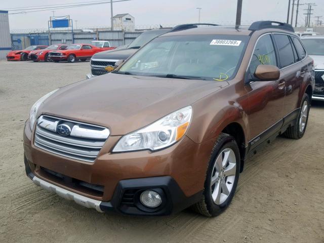 4S4BRBKC1D3221446 - 2013 SUBARU OUTBACK 2. BROWN photo 2