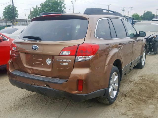 4S4BRBKC1D3221446 - 2013 SUBARU OUTBACK 2. BROWN photo 4