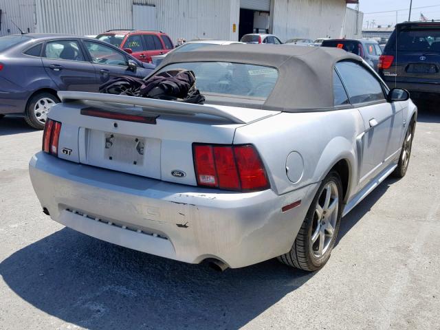 1FAFP45X2XF105977 - 1999 FORD MUSTANG GT SILVER photo 4