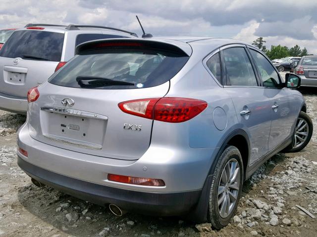 JN1AJ0HP7AM701196 - 2010 INFINITI EX35 BASE SILVER photo 4