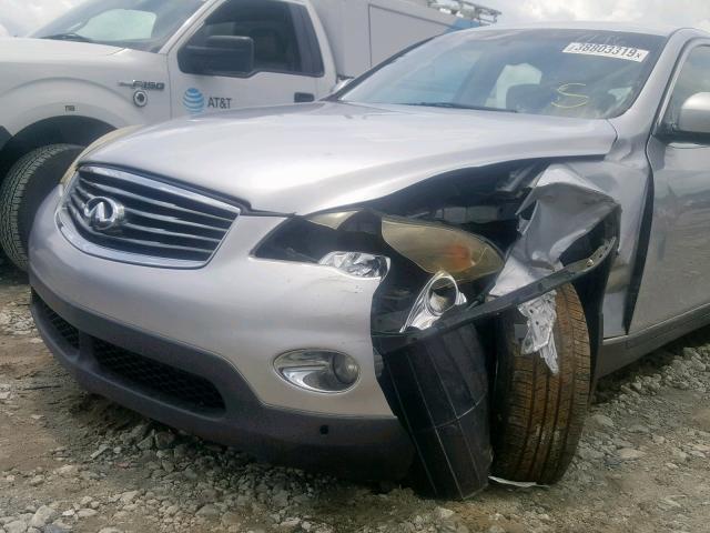 JN1AJ0HP7AM701196 - 2010 INFINITI EX35 BASE SILVER photo 9