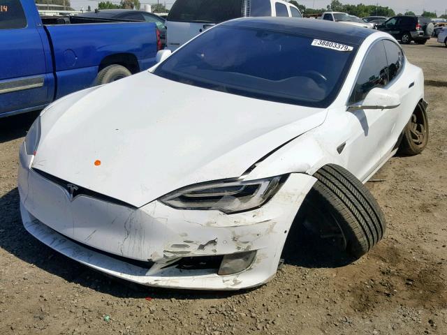 5YJSA1E14GF154137 - 2016 TESLA MODEL S WHITE photo 2