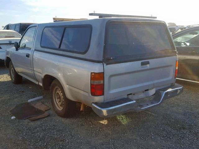 4TARN81A7NZ026303 - 1992 TOYOTA PICKUP 1/2 SILVER photo 3