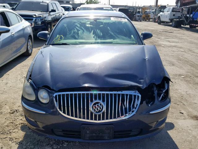 2G4WD582981282233 - 2008 BUICK LACROSSE C BLACK photo 9