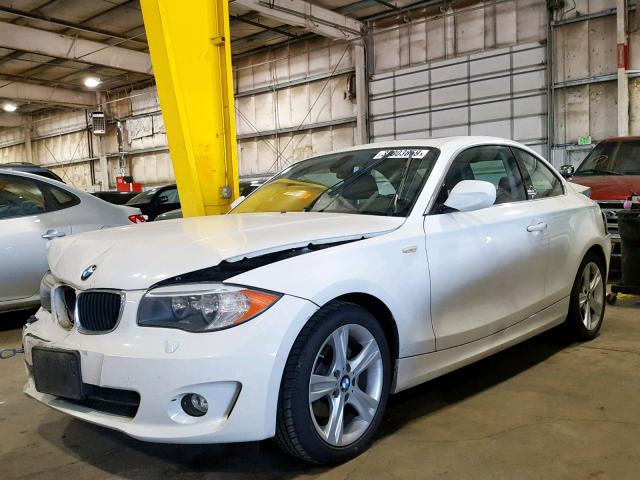 WBAUP9C50DVS94725 - 2013 BMW 128 I WHITE photo 2