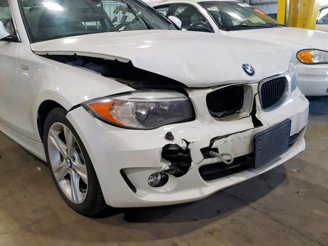 WBAUP9C50DVS94725 - 2013 BMW 128 I WHITE photo 9