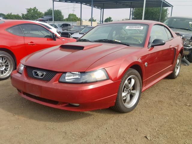 1FAFP42X34F109763 - 2004 FORD MUSTANG GT BURGUNDY photo 2