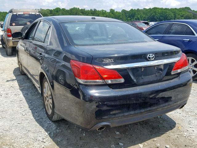 4T1BK3DB3CU452484 - 2012 TOYOTA AVALON BAS BLACK photo 3