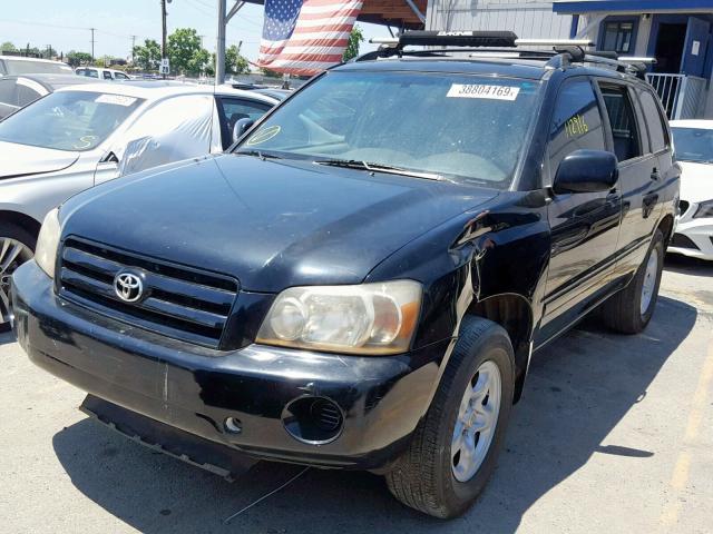 JTEGD21A970161104 - 2007 TOYOTA HIGHLANDER BLACK photo 2