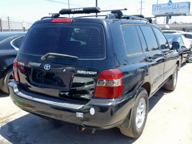 JTEGD21A970161104 - 2007 TOYOTA HIGHLANDER BLACK photo 4