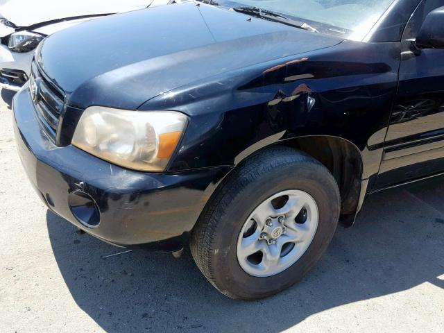 JTEGD21A970161104 - 2007 TOYOTA HIGHLANDER BLACK photo 9