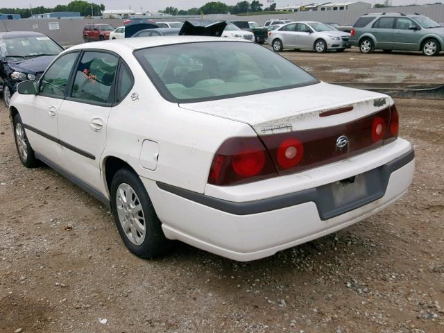 2G1WF52E519174290 - 2001 CHEVROLET IMPALA WHITE photo 3