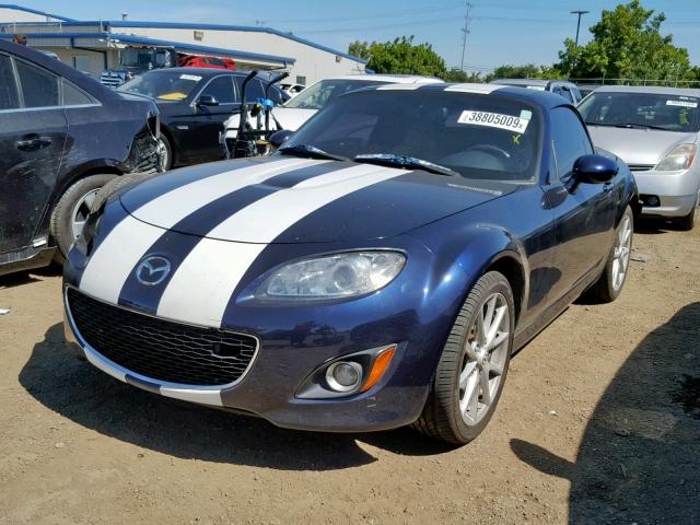 JM1NC2FF7A0206924 - 2010 MAZDA MX-5 MIATA BLUE photo 2