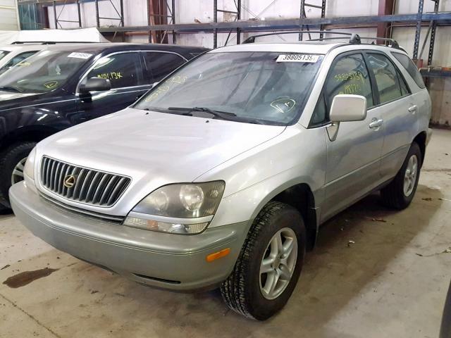 JT6GF10U5X0037794 - 1999 LEXUS RX 300 SILVER photo 2