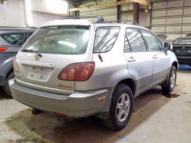 JT6GF10U5X0037794 - 1999 LEXUS RX 300 SILVER photo 4