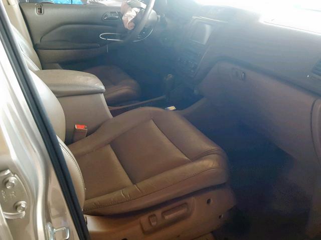 2HNYD18785H532110 - 2005 ACURA MDX TOURIN BEIGE photo 5