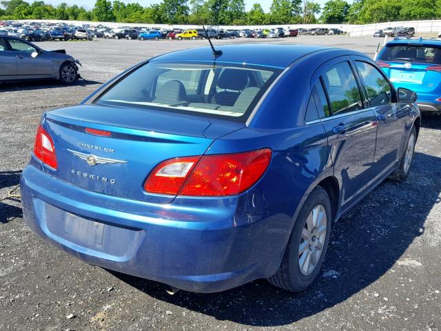 1C3LC46B49N517715 - 2009 CHRYSLER SEBRING LX BLUE photo 4