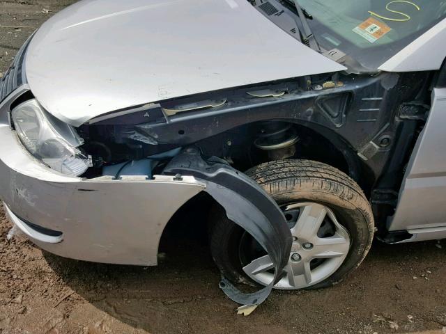 1G8AJ55F67Z171377 - 2007 SATURN ION LEVEL SILVER photo 9