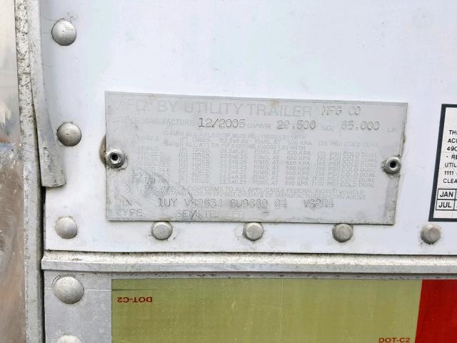 1UYVS25346U966904 - 2006 UTILITY TRAILER 白色 照片 10