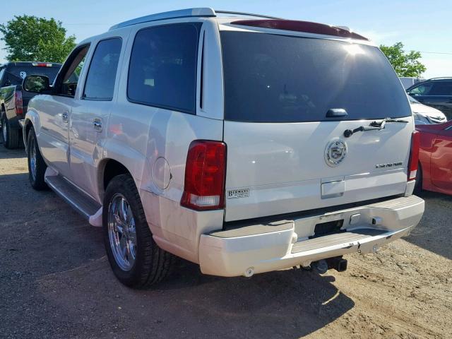 1GYEK63N36R140293 - 2006 CADILLAC ESCALADE L WHITE photo 3