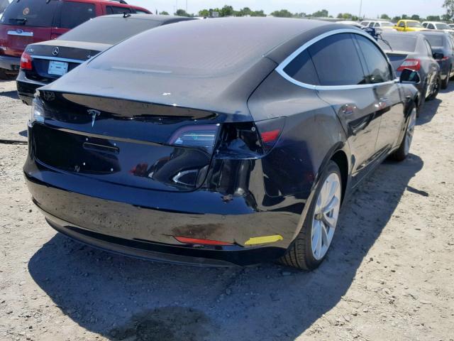 5YJ3E1EA3JF048407 - 2018 TESLA MODEL 3 BLACK photo 4