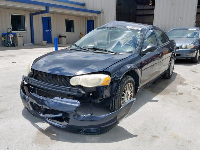 1C3EL46X94N364701 - 2004 CHRYSLER SEBRING LX BLUE photo 2