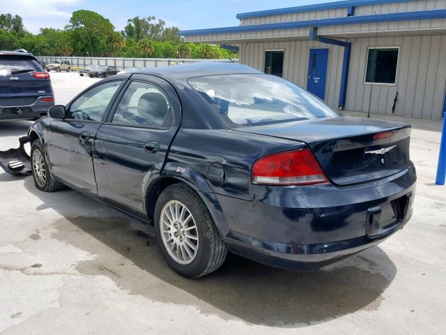 1C3EL46X94N364701 - 2004 CHRYSLER SEBRING LX BLUE photo 3