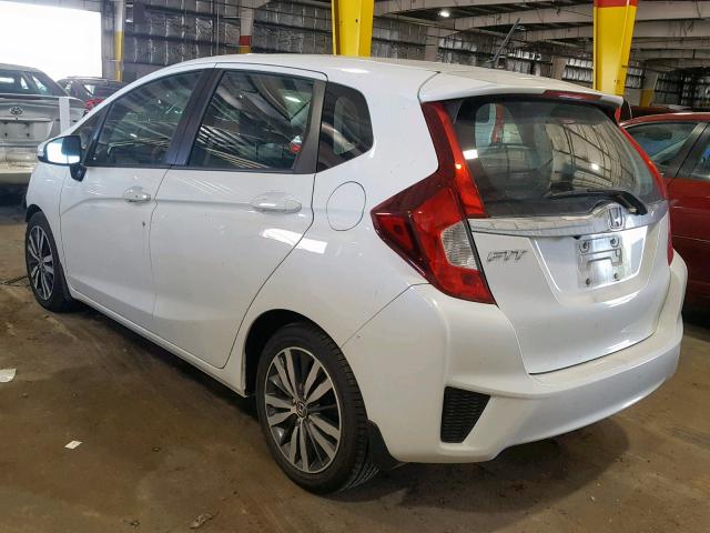 3HGGK5H8XFM739044 - 2015 HONDA FIT EX WHITE photo 3