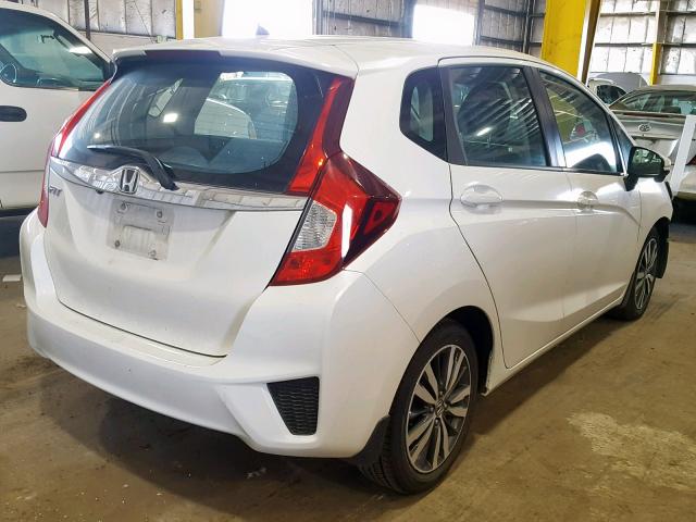 3HGGK5H8XFM739044 - 2015 HONDA FIT EX WHITE photo 4