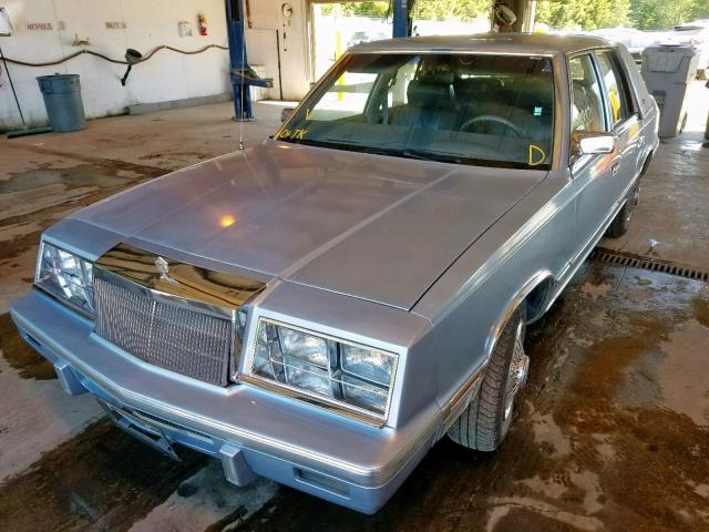 1C3BT56E8HC292379 - 1987 CHRYSLER NEW YORKER BLUE photo 2