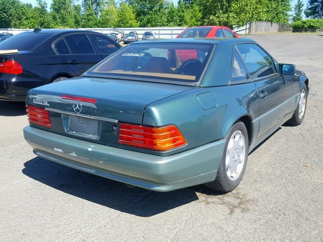 WDBFA66E3NF053002 - 1992 MERCEDES-BENZ 500 SL GREEN photo 4