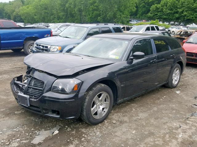 2D4FV47T37H850944 - 2007 DODGE MAGNUM SE BLACK photo 2