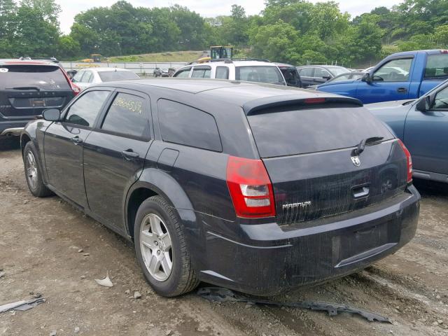 2D4FV47T37H850944 - 2007 DODGE MAGNUM SE BLACK photo 3