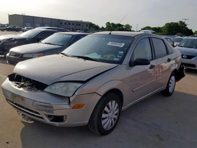 1FAFP34N57W102789 - 2007 FORD FOCUS ZX4 TAN photo 2