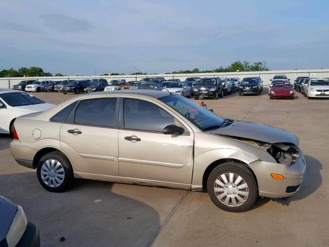 1FAFP34N57W102789 - 2007 FORD FOCUS ZX4 TAN photo 9