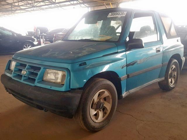 2CNBE1865V6919642 - 1997 GEO TRACKER BLUE photo 2