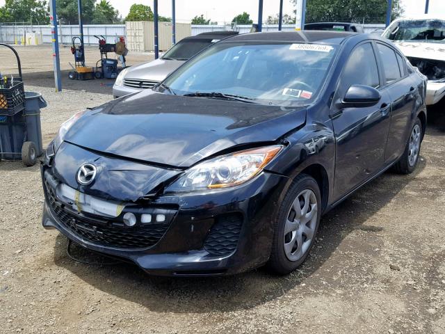 JM1BL1UFXC1636248 - 2012 MAZDA 3 I BLACK photo 2