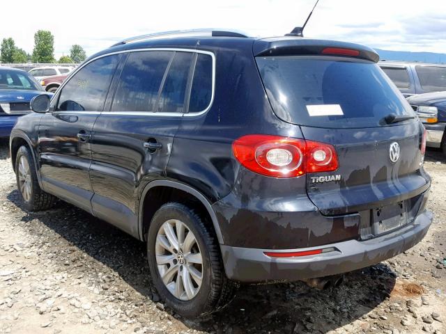 WVGBV75N29W507849 - 2009 VOLKSWAGEN TIGUAN SE BLACK photo 3