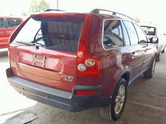 YV1CZ91H141096095 - 2004 VOLVO XC90 T6 RED photo 4